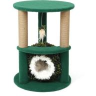 One Source International Two-Level Tree Bed with Grass Ball, White, 27"