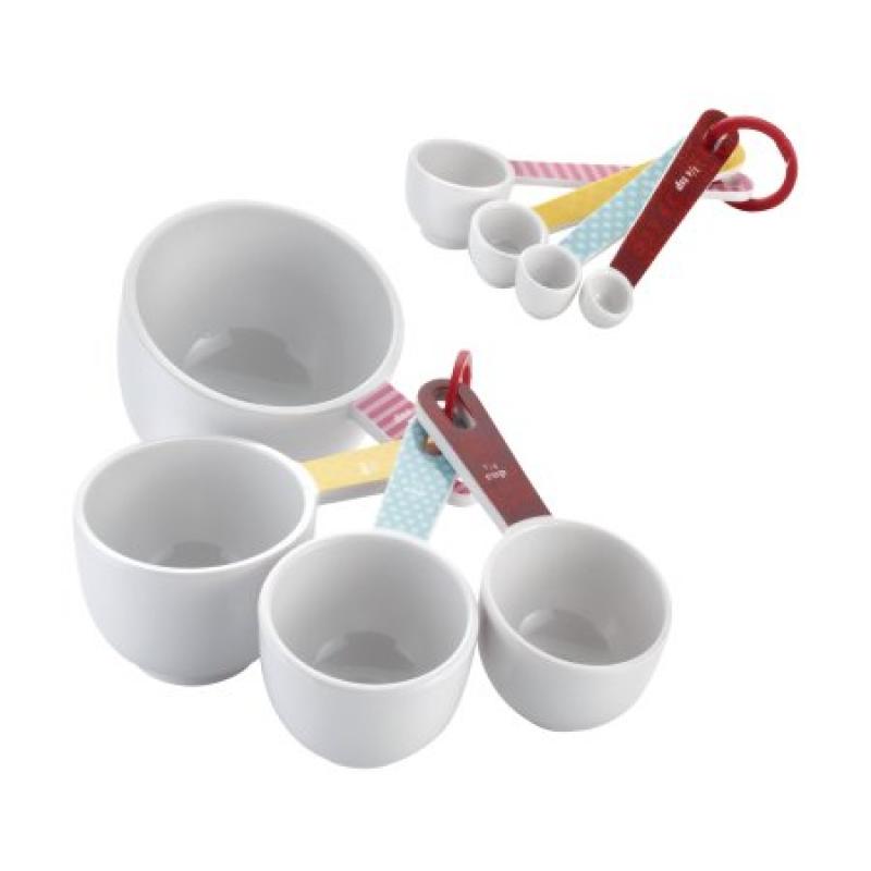 Cake Boss Countertop Accessories 8-Piece Measuring Cup and Spoon Set