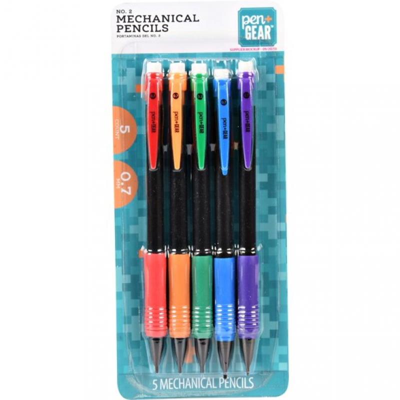 Pen + Gear No. 2 Mechanical Pencils, 0.7mm, 5 Count