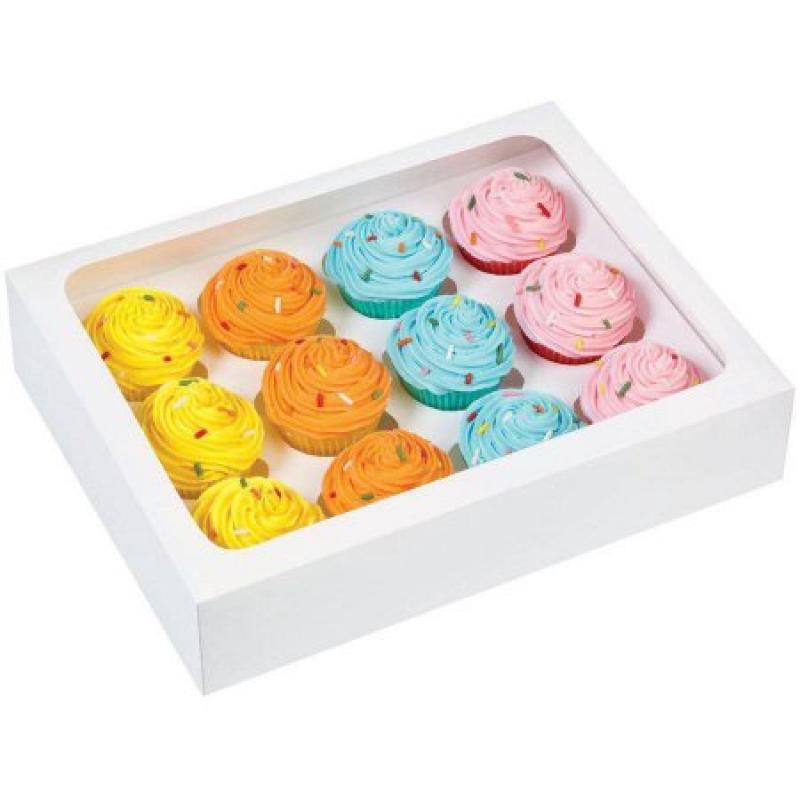 Wilton 12-Cavity Mini Cupcake Boxes, White 3 ct. 415-1696
