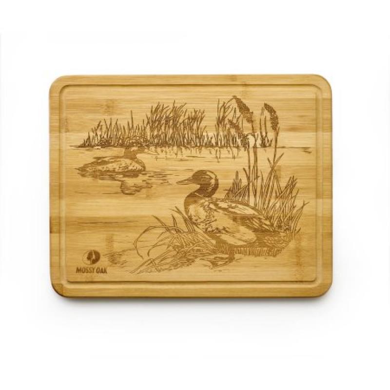 Mossy Oak Etched Bamboo Board, Duck