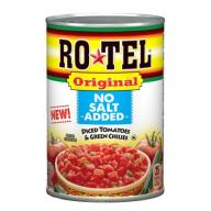 Ro*Tel Original No Salt Added Diced Tomatoes & Green Chilies, 10 oz