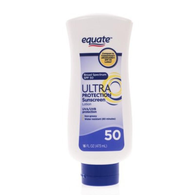 Equate Ultra Protection Suncreen Lotion, SPF 50
