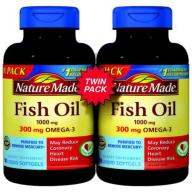 Nature Made Fish Oil Softgels, 1000mg, 90 count, (Pack of 2)