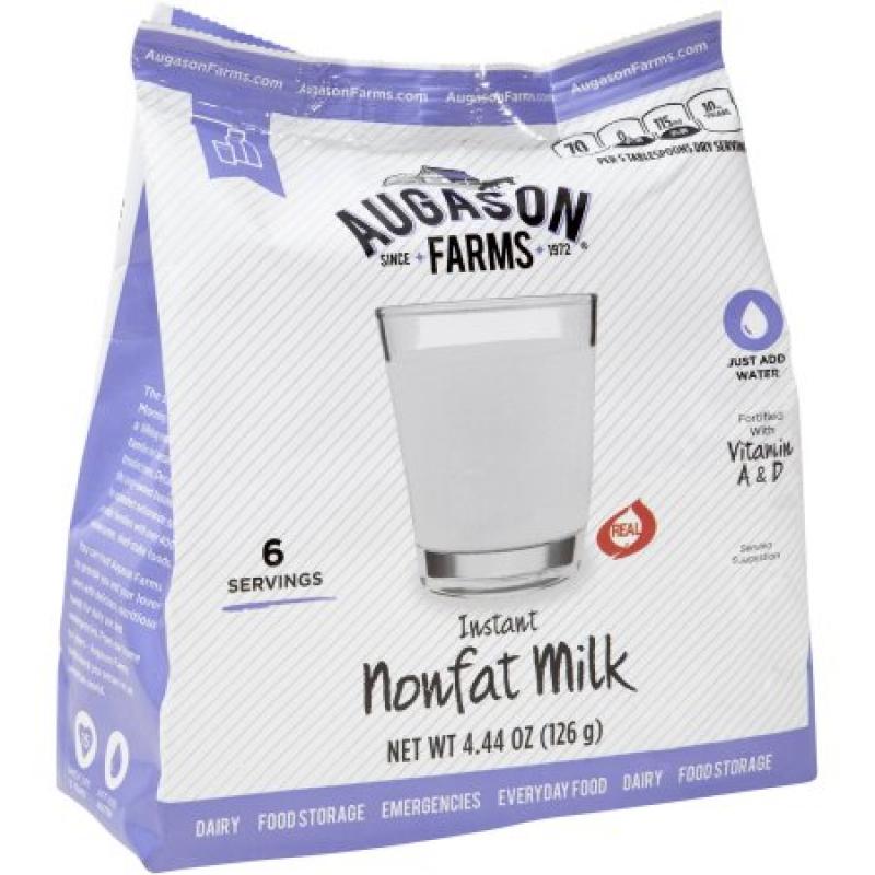 Augason Farms Instant Nonfat Milk, 4.44 oz
