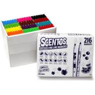 Scentos 216-Count Fineline Markers, Class Pack