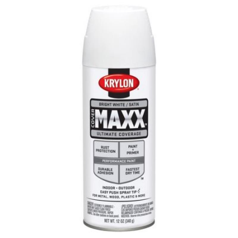 Krylon Bright White Satin CoverMaxx