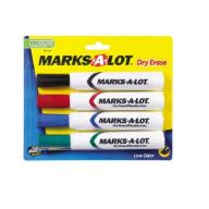 Avery Marks-A-Lot Dry Erase, Asst 4Pk