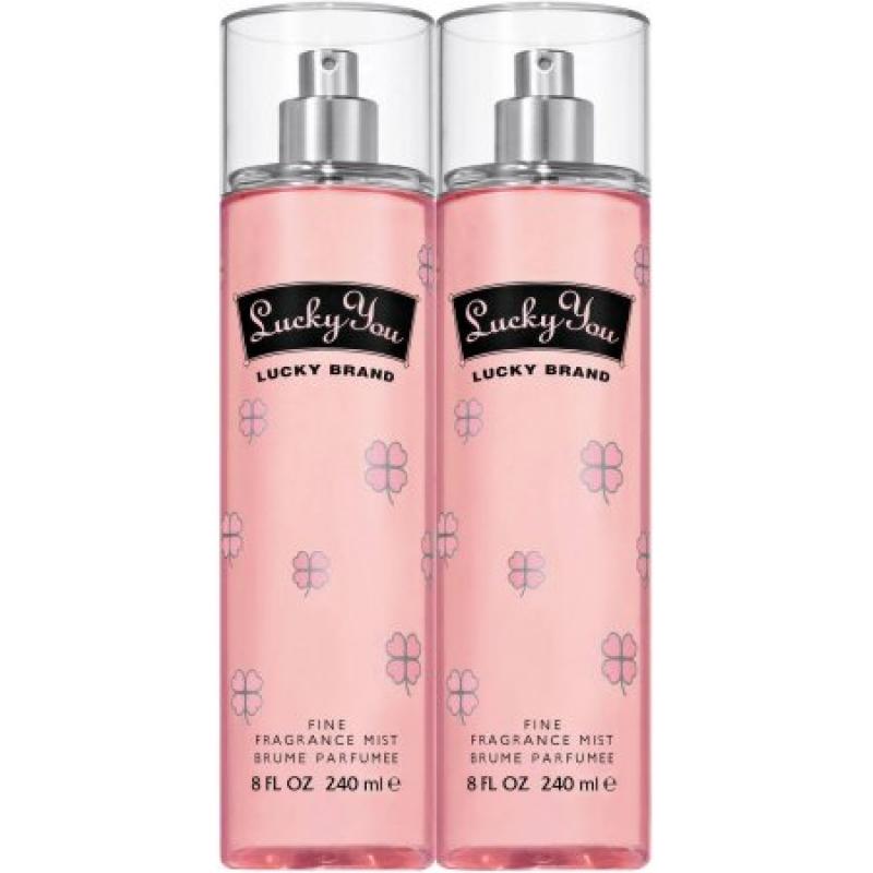 Lucky You Fragrance Mist for Women, 8 fl oz, 2 count