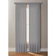 Better Homes and Gardens Textured Georgette Sheer Panel, 50" x 84" (127 cm x 213.36 cm), Soft Silver