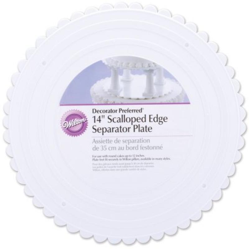 Wilton Decorator Preferred 14" Scalloped Separator Plate, Round 302-14