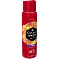 Old Spice Fresher Collection Refresh Amber with Back Currant Body Spray 3.75oz