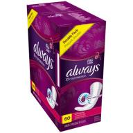 Always Xtra Protection Extra Long Liners, 60 count