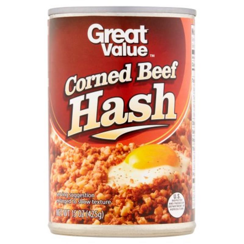 Great Value Corned Beef Hash, 15 oz