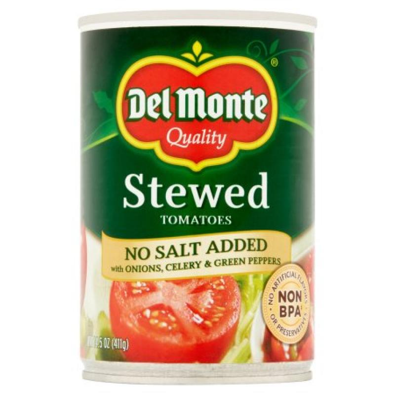 Del Monte Stewed No Salt Added Tomatoes, 14.5 oz