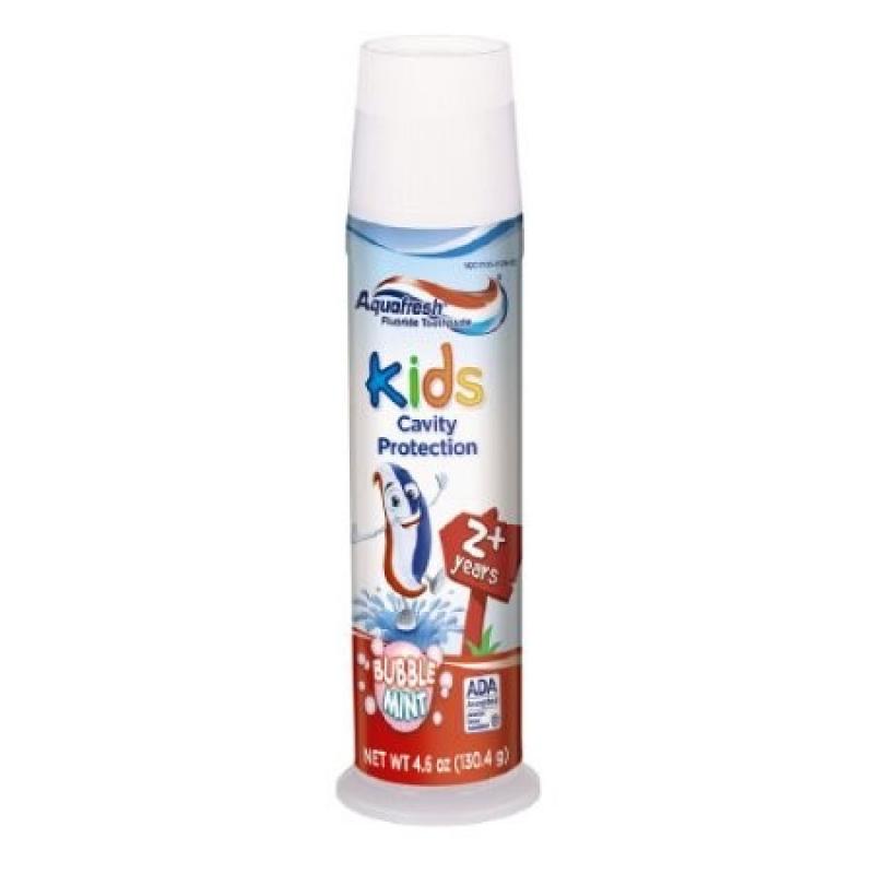 Aquafresh Kids Cavity Protection Toothpaste, Bubblemint Flavor, 4.6 oz