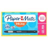 Paper Mate InkJoy Gel Pen, Fine Point, Black, Box of 12