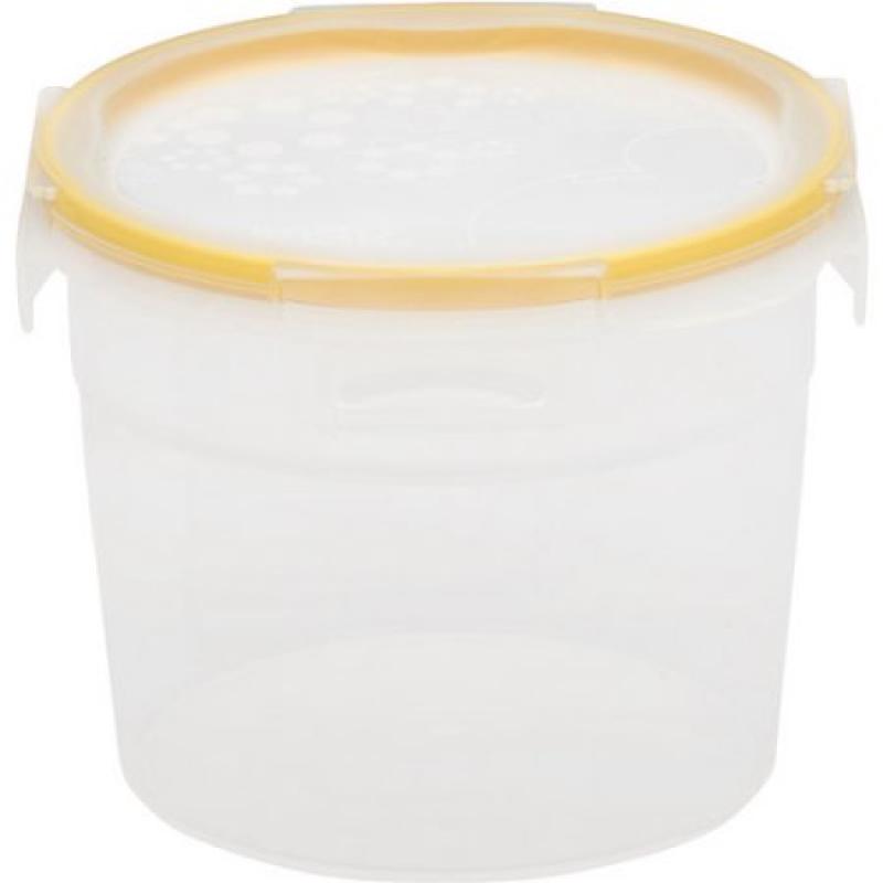Snapware Total Solution 6-Piece Plastic 7.4-Cup Tall Round Containers, Clear