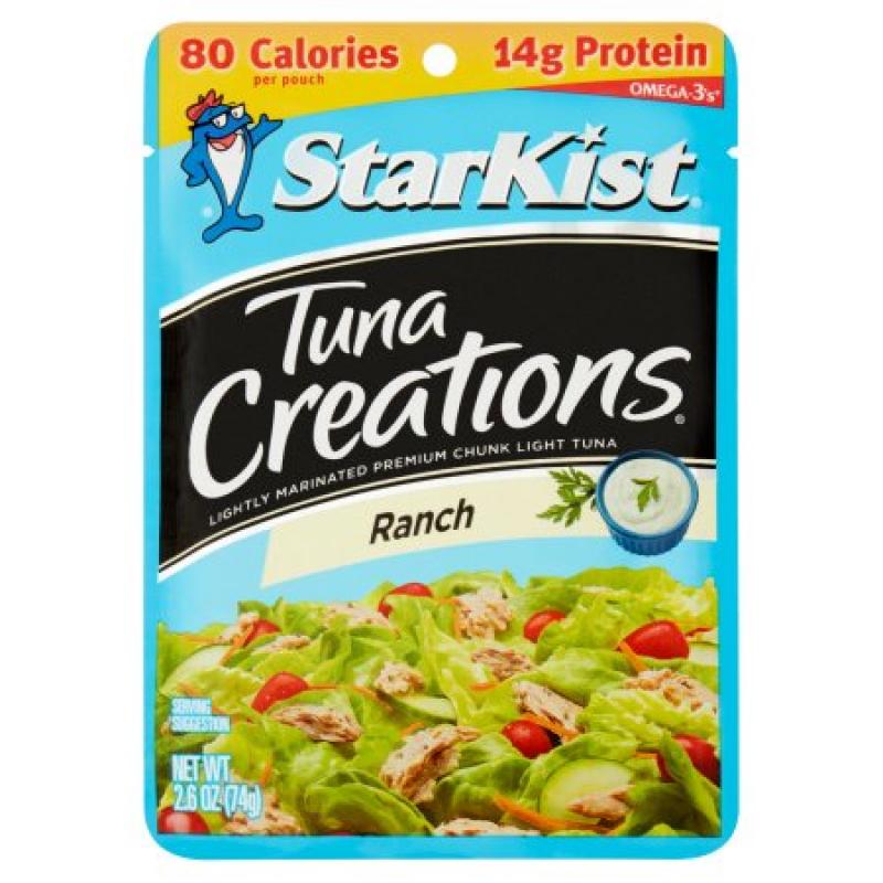 StarKist® Single Serve Tuna Creations® Ranch Chunk Light Tuna 2.6 oz.