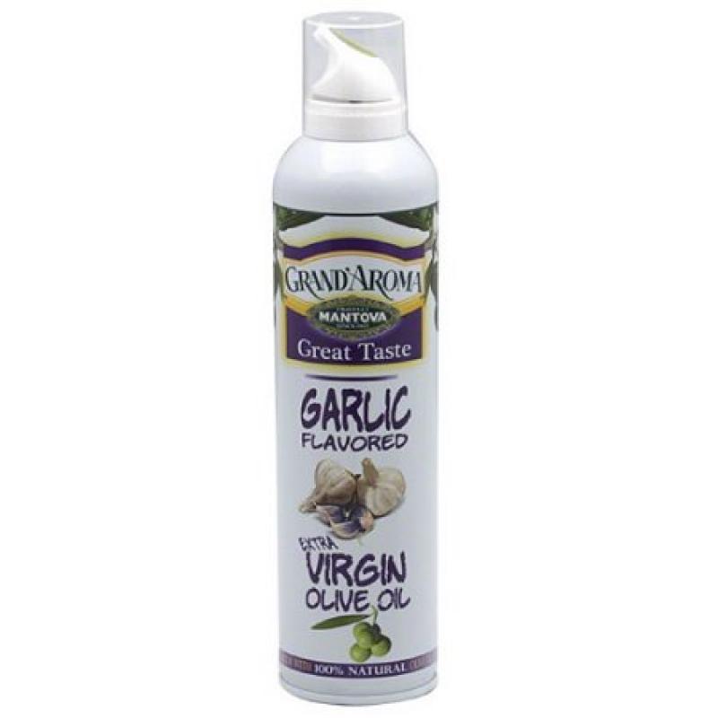 Grand&#039;Aroma Garlic Flavored Extra Virgin Olive Oil, 8 fl oz, (Pack of 6)
