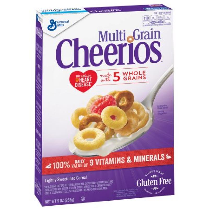 Multi Grain Cheerios Gluten Free Breakfast Cereal, 9 oz