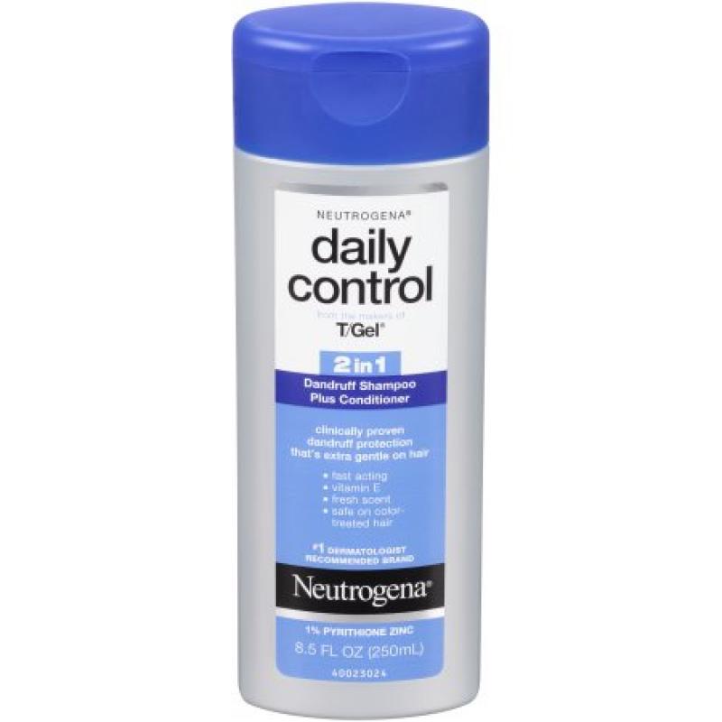Neutrogena T/Gel Daily Control 2-in-1 Dandruff Shampoo Plus Conditioner, 8.5 Fl. Oz