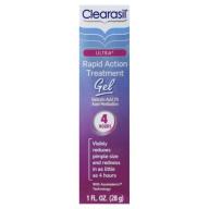 Clearasil Ultra Rapid Action Vanishing Acne Treatment 4 Hour Relief Gel, 1 Ounce