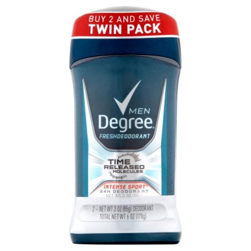 Degree Men Intense Sport 24H Deodorant, 3 oz, 2 count