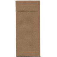 JAM Paper #10 4-1/8" x 9-1/2" Open End Policy 100 Percent Recycled Envelopes, Brown Kraft Paper Bag, 25-Pack