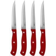 Ragalta 4-Piece Steak Knives, Red