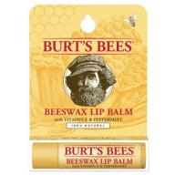 Burt&#039;s Bees 100% Natural Moisturizing Lip Balm, Beeswax, 1 Tube in Blister Box