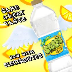 NESTLE SPLASH, Lemon Flavor, 16.9 FL OZ Plastic Bottles (24 Count)