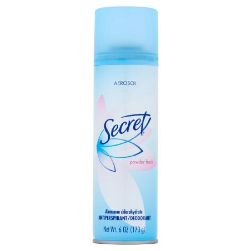 Secret Powder Fresh Aerosol Antiperspirant Deodorant, 6 oz