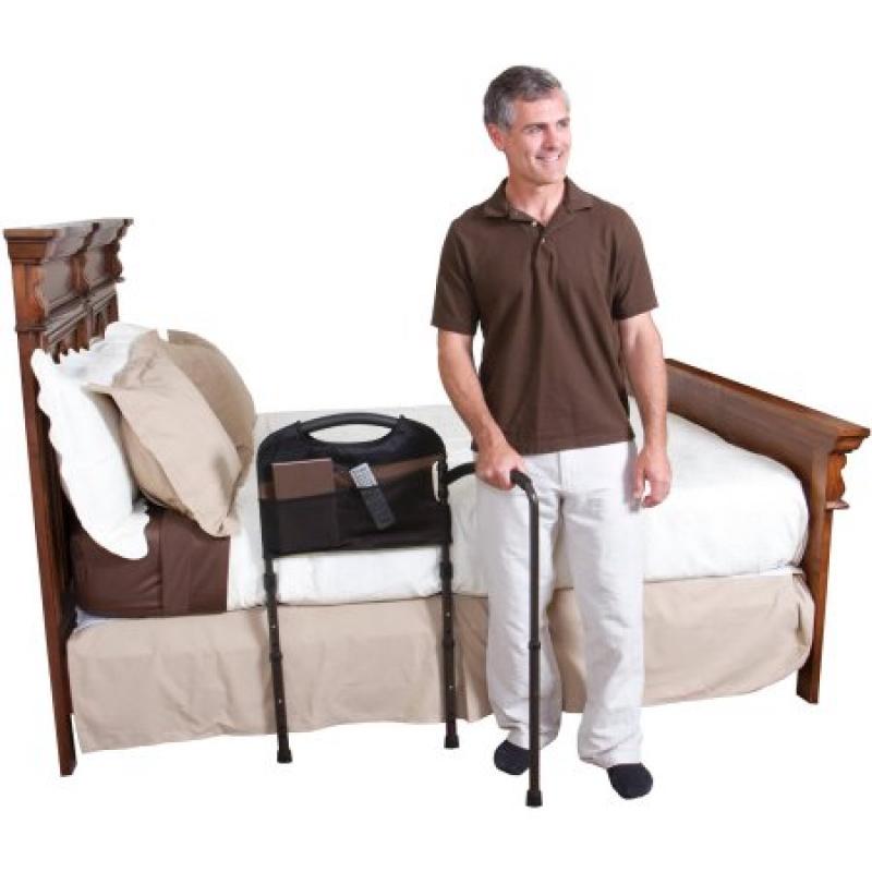 Stander Mobility Home Bed Rail - Adjustable Swing-out Hand Rail + Pouch