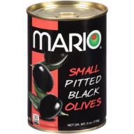 Mario® Small Pitted Black Olives 6 oz. Can
