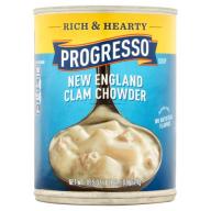 Progresso Gluten Free Rich & Hearty New England Clam Chowder Soup 18.5 oz Can