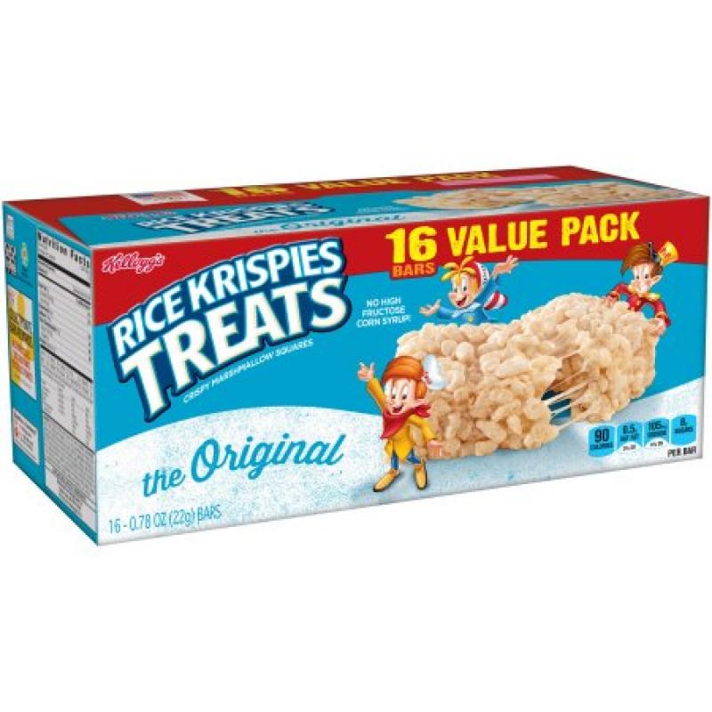 Kellogg&#039;s Rice Krispies Treats Crispy Marshmallow Squares 0.78oz 16 ct
