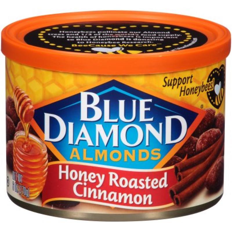 Blue Diamond Almonds Honey Roasted Cinnamon Almonds, 6 oz