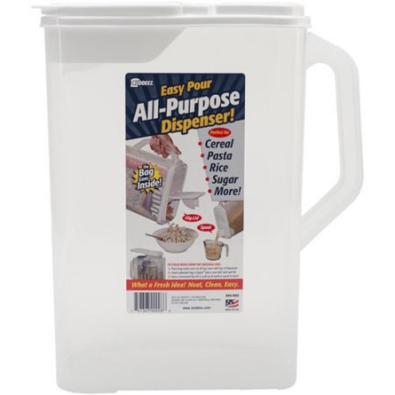 Buddeez 8qt Bag-In All-Purpose Dispenser with Handle, 13.5" x 9.75" x 5.375"