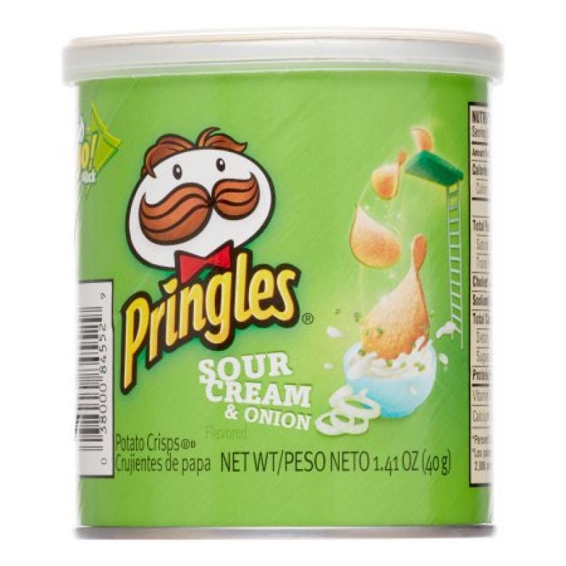 Pringles Sour Cream & Onion Potato Crisps, 1.41 Oz