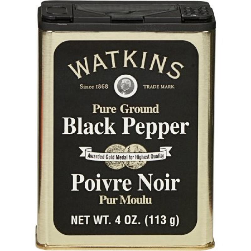 Watkins Pure Ground Black Pepper, 4 oz
