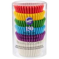 Wilton Rainbow Mini Cupcake Liners 150-Count, 415-5171
