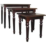 Traditional Nesting Tables, Set of 3, Cherry