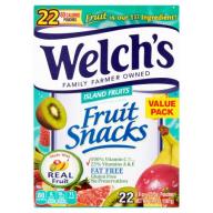 Welch&#039;s® Island Fruits Fruit Snacks 22-0.9 oz. Pouches