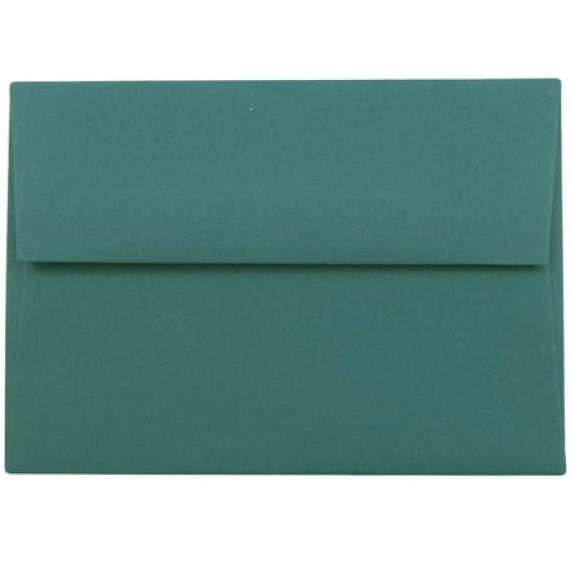 JAM Paper 4 Bar A1 Invitation Envelopes, 3 5/8 x 5 1/8, Teal, 250/pack
