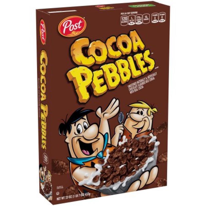 Post Cocoa Pebbles Cereal, 23 oz