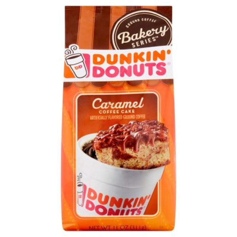 Dunkin' Donuts Caramel Coffee Cake Ground Coffee, 11 oz