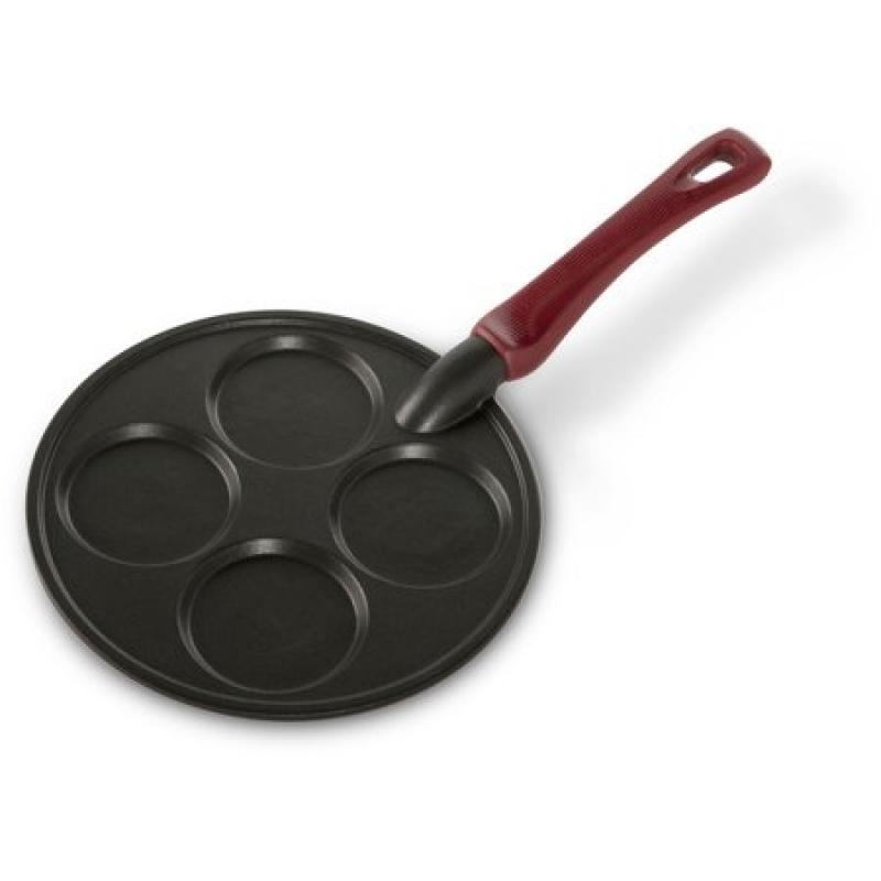 Nordic Ware 4-Cavity Silver Dollar Pancake Pan, Black