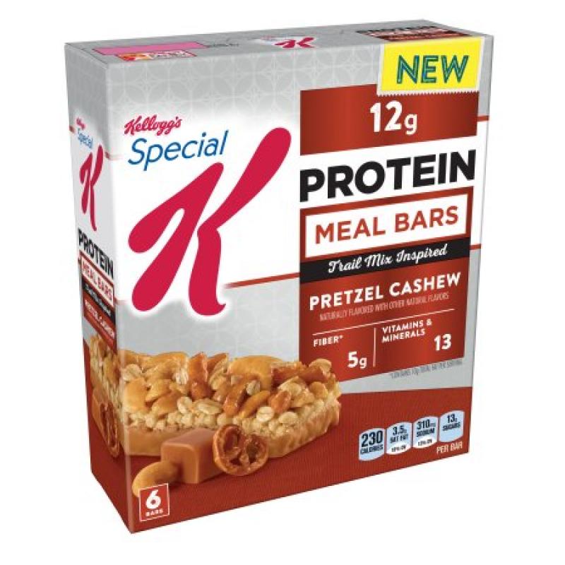 Kellogg's Special K Trail Mix Inspired Pretzel Cashew Protein Meal Bars 6 Ct 10.7 oz