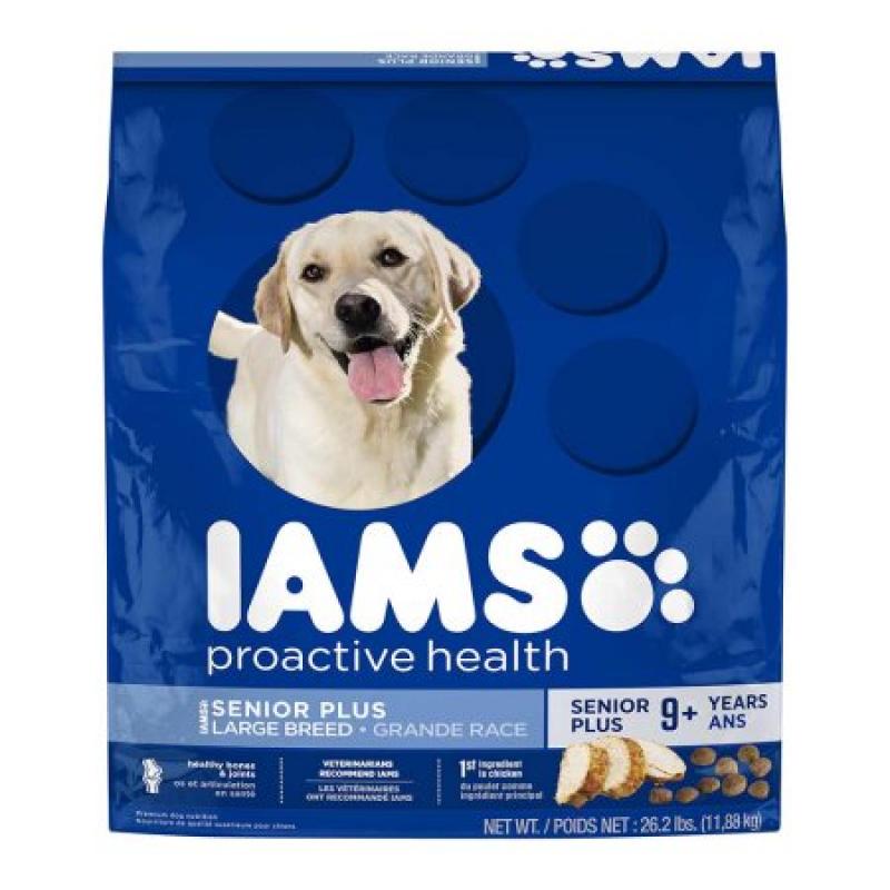 IAMS PROACTIVE HEALTH Senior Plus Large Breed Dry Dog Food 26.2 Pounds
